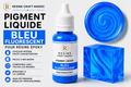 Bleu Fluorescent – Pigment Liquide pour Résine Époxy