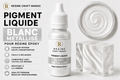 Blanc Métallisé – Pigment Liquide pour Résine Époxy